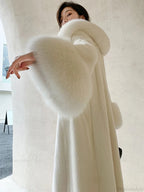 Faux Fur Collar Loose Warm Overcoat