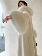 Faux Fur Collar Loose Warm Overcoat