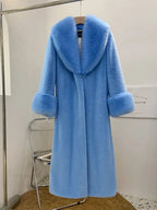 Faux Fur Collar Loose Warm Overcoat