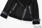 Faux Fur Stylish Double-Sided Zipper Jacket