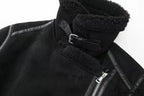 Faux Fur Stylish Double-Sided Zipper Jacket