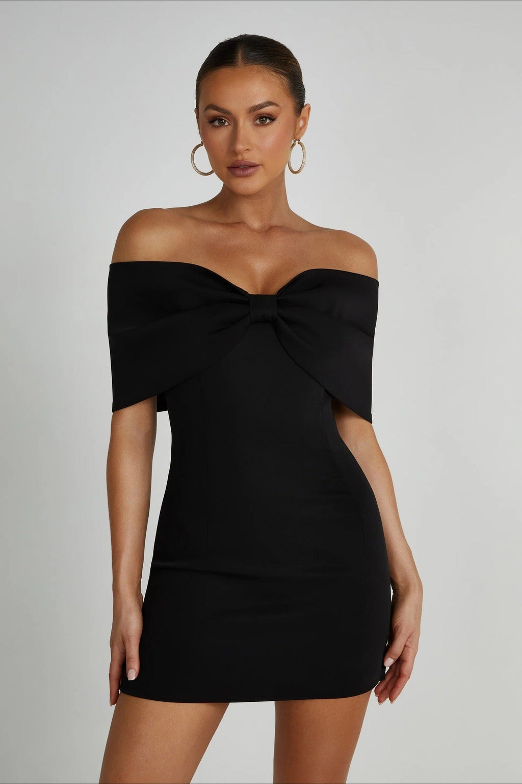Off-The-Shoulder Bodycon Cocktail Dress