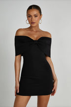 Off-The-Shoulder Bodycon Cocktail Dress