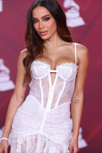Bandeau Off Shoulder Lace Slim Long Reception Dress