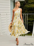 Feathers Strapless Sleeveless Split Hem Evening Maxi Dress