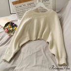 Solid Casual Short Knitted Cardigans