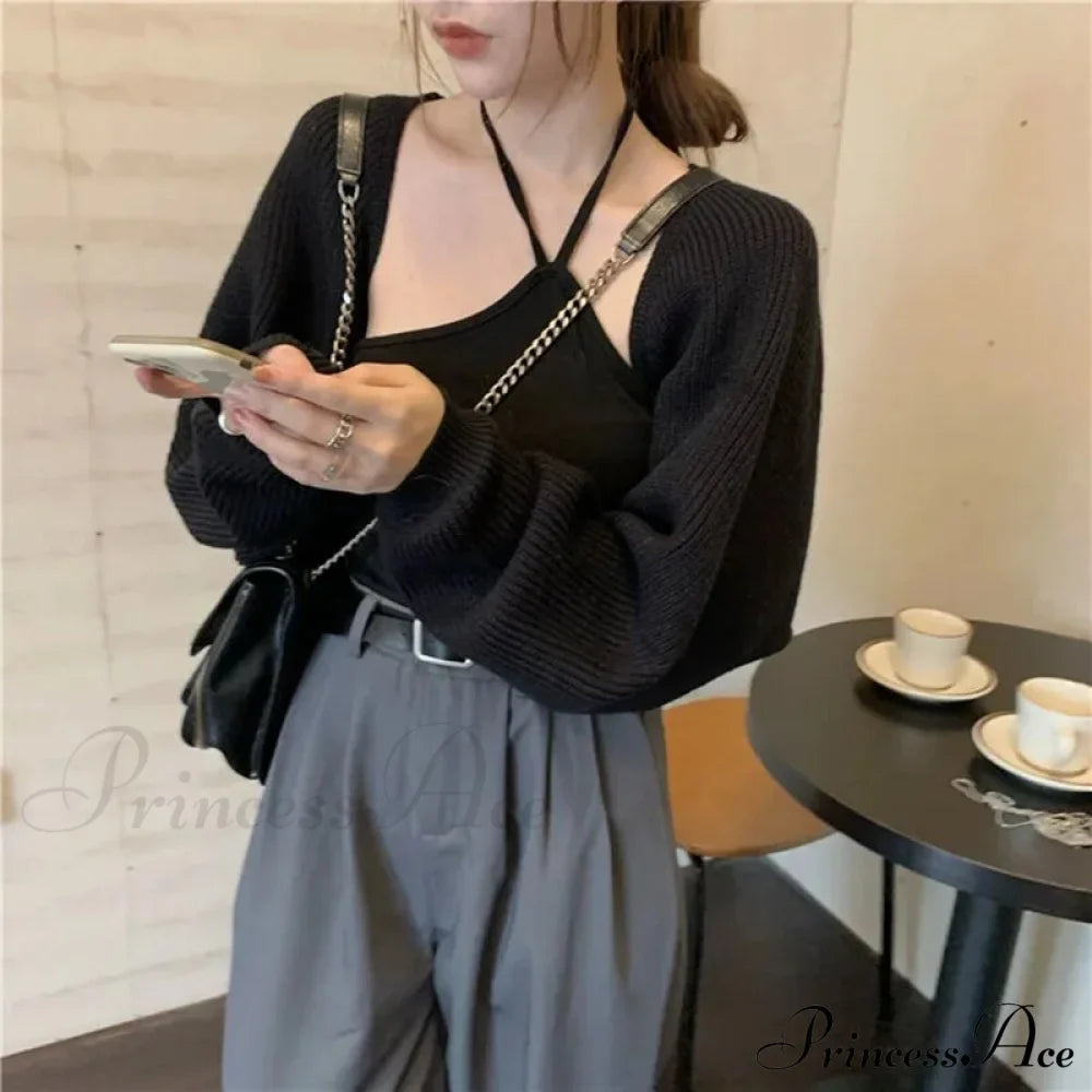 Solid Casual Short Knitted Cardigans