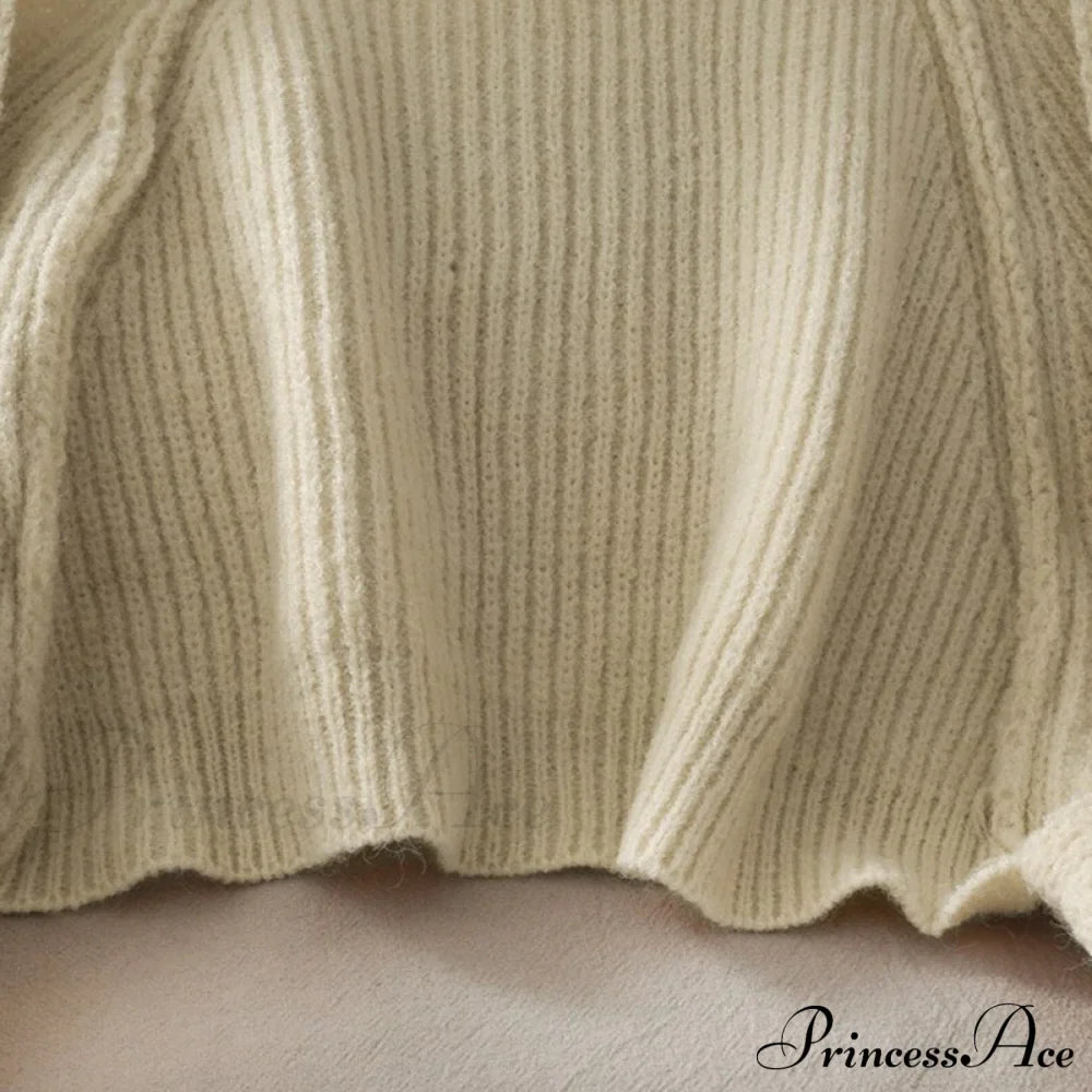 Solid Casual Short Knitted Cardigans