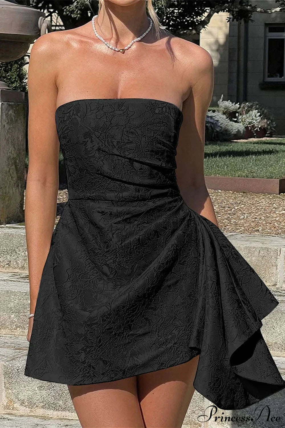 Fitted Strapless Party Dress