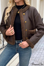 Fleece Collar Warm Casual Coat