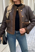 Fleece Collar Warm Casual Coat