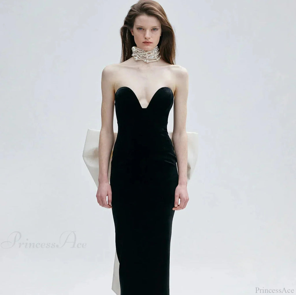 Floor-Length Backless Sequin Prom Dress