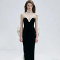 Floor-Length Backless Sequin Prom Dress