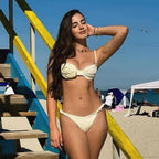 Floral Lace Brazilian Bikini Set