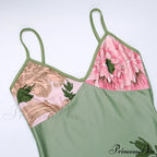 Floral Print Suspender V-Neck Maxi Beach Party Club Bodycon Dress