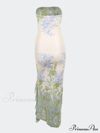 Floral Stylish Slit Maxi Dress