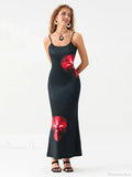 Floral Spaghetti Straps Sleeveless Slip Dress