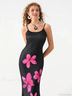 Floral Spaghetti Straps Sleeveless Slip Dress