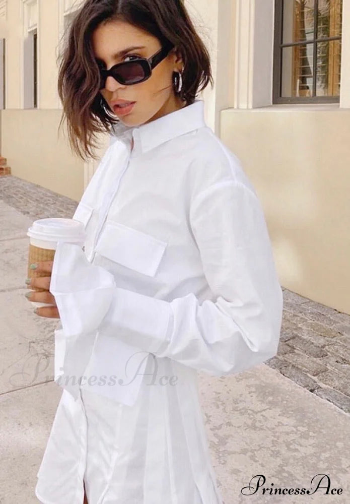Gaby Elegant Shirt Dress