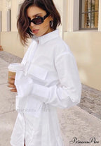 Gaby Elegant Shirt Dress