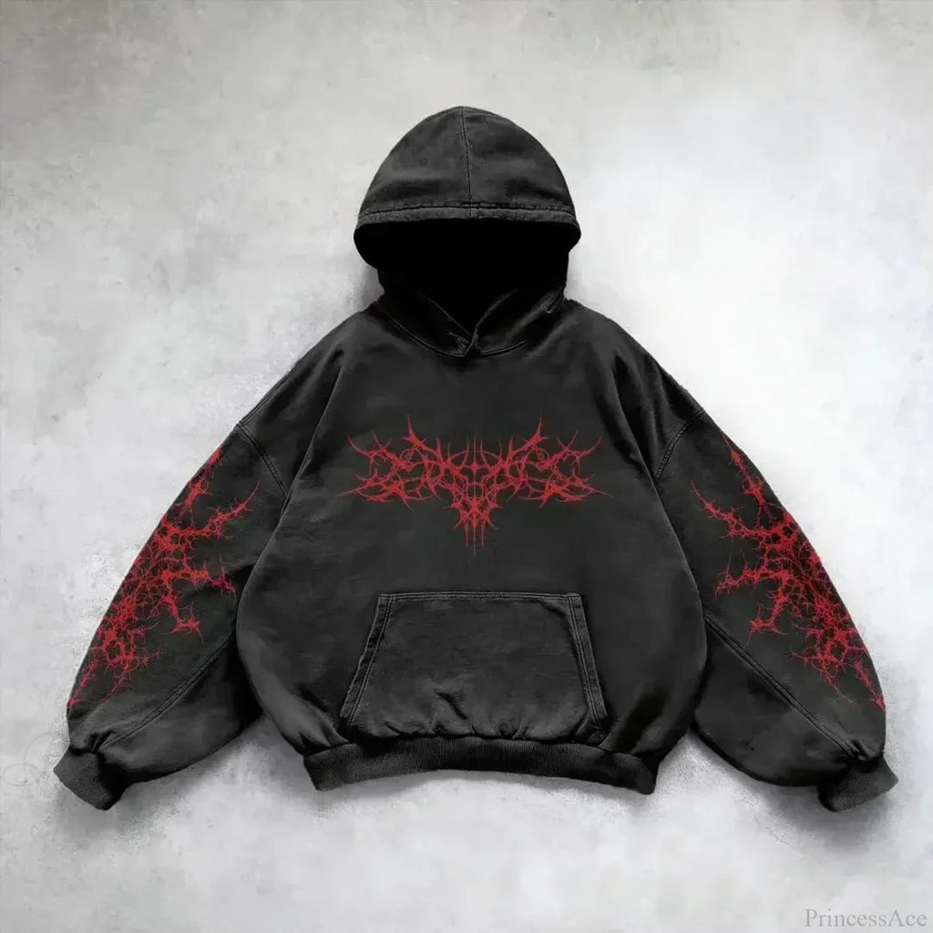 Goddess Pattern Print Hoodie