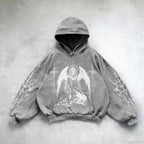 Goddess Pattern Print Hoodie