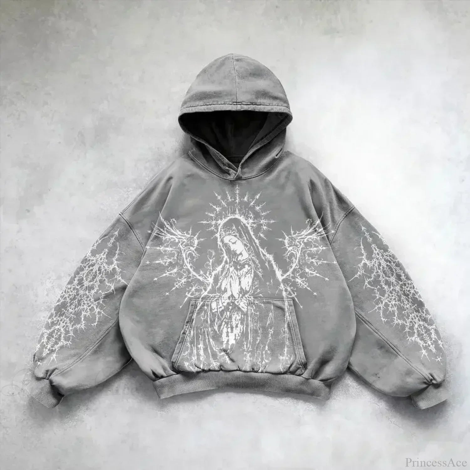 Goddess Pattern Print Hoodie