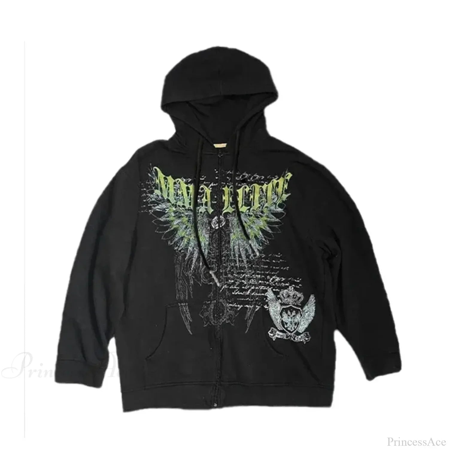 Gothic Long Sleeve Zipper Hoodie
