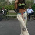 Gothic Print Y2K Women Grunge Pants