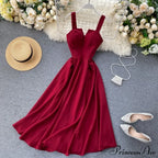 Gown Spaghetti Backless V Women Neck Tank Full-Length Robe Party Strap Long Dresses Festive Warm-Season Vestidos