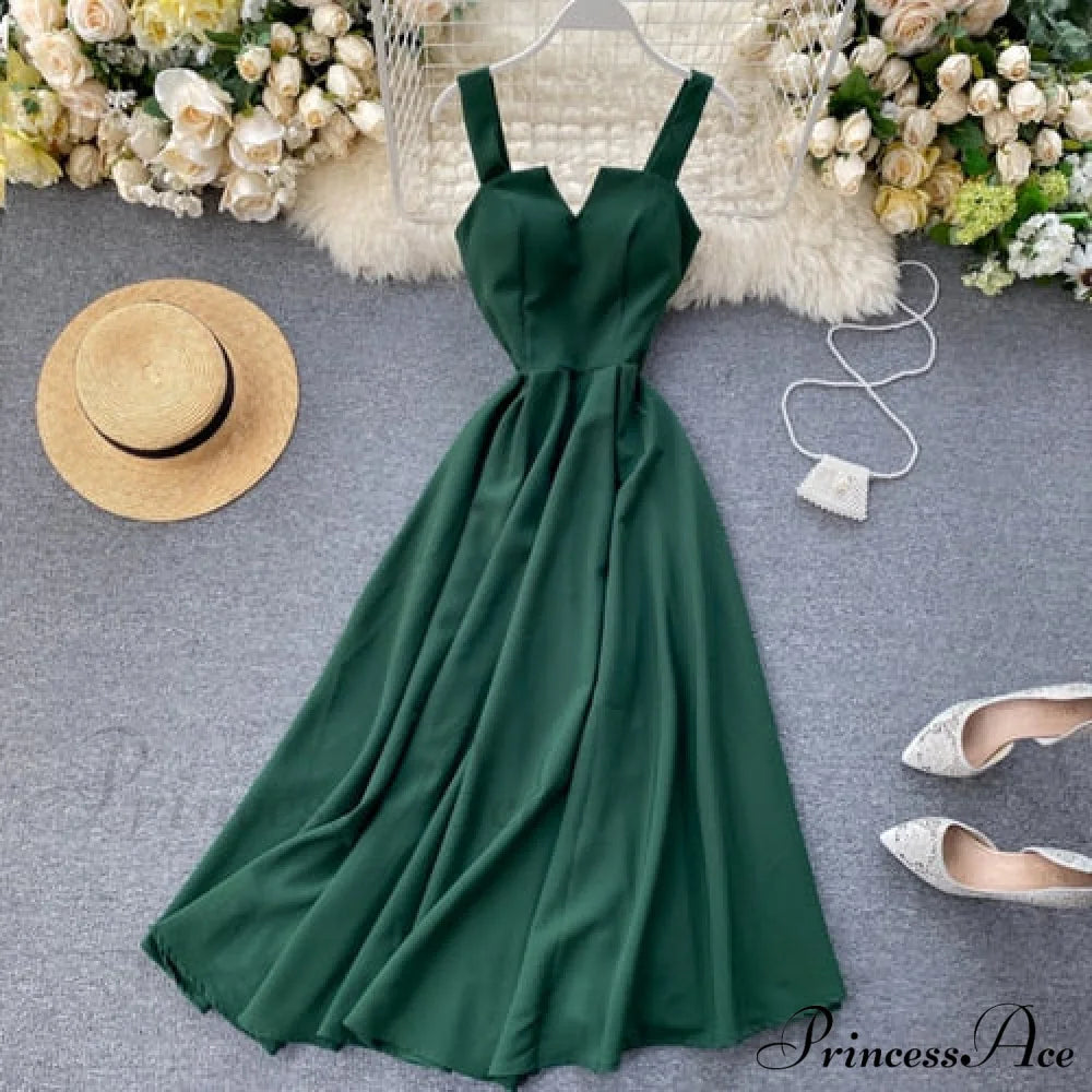 Gown Spaghetti Backless V Women Neck Tank Full-Length Robe Party Strap Long Dresses Festive Warm-Season Vestidos