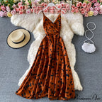 Gown Spaghetti Backless V Women Neck Tank Full-Length Robe Party Strap Long Dresses Festive Warm-Season Vestidos