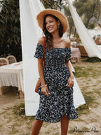 Gown With Brief Bohemian Arm Print