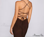 Gretchen Formal Stylish Lace-Up Dress