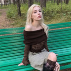 Grunge T-Shirt Flare Sleeve Sweater