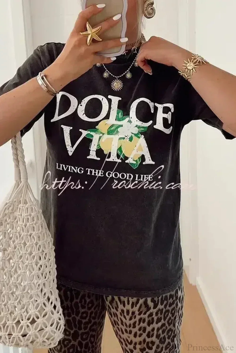 Harajuku Gothic Limoncello Graphic T-Shirt