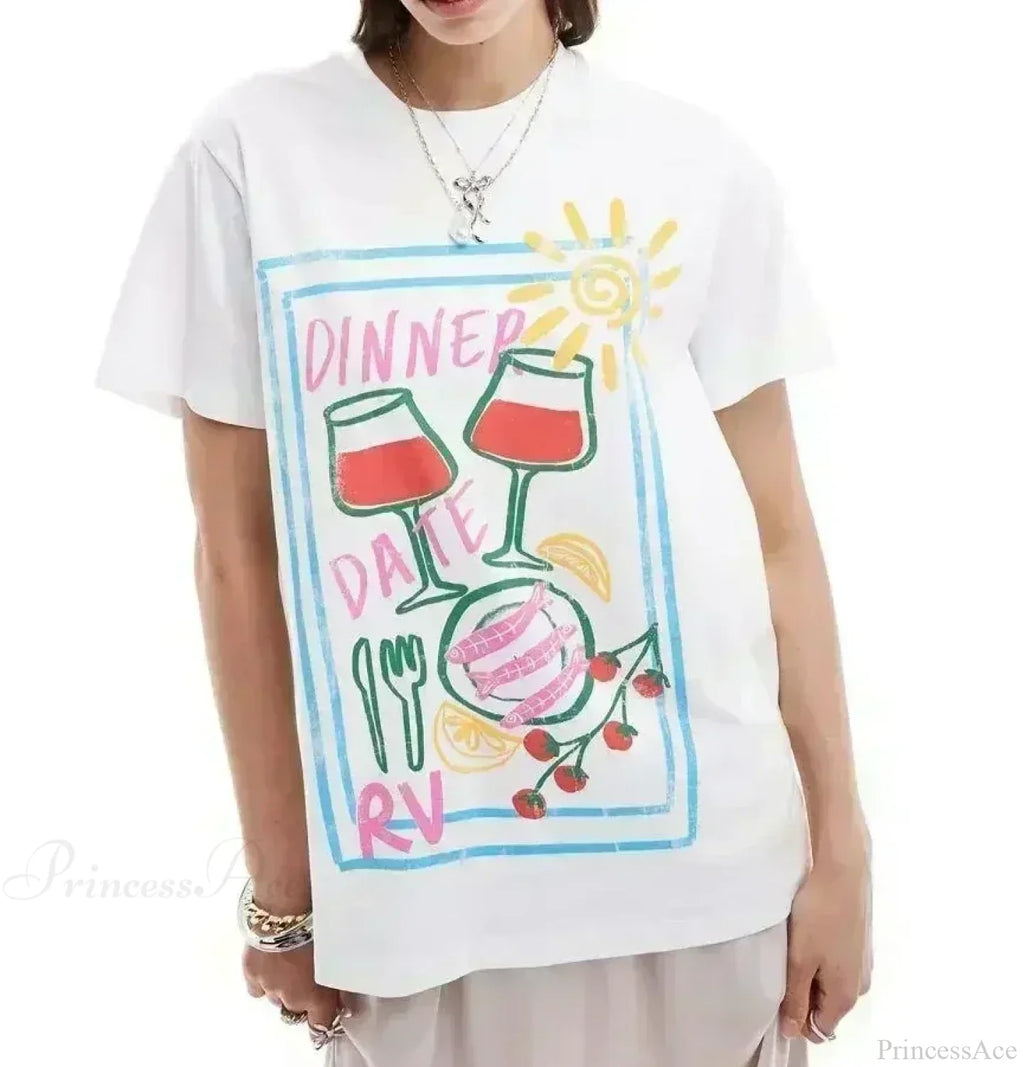Harajuku Gothic Limoncello Graphic T-Shirt