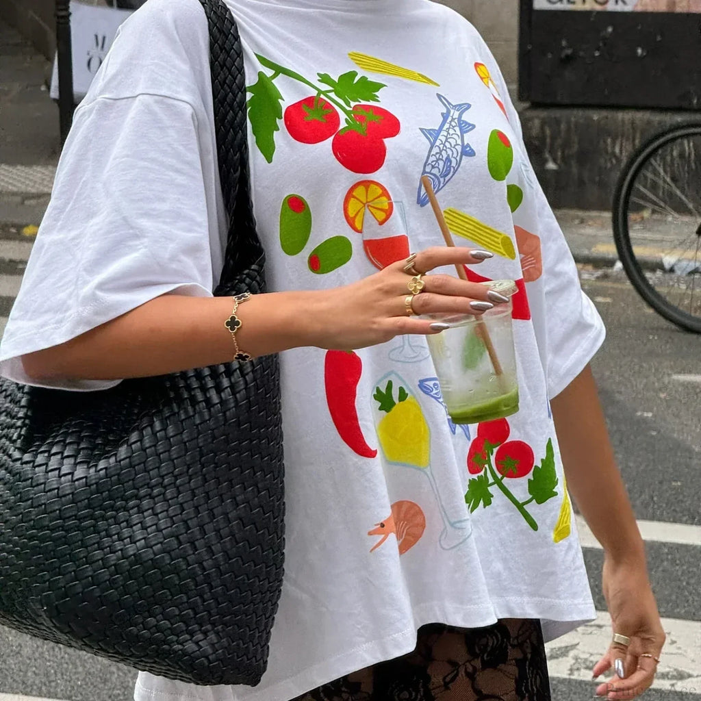 Harajuku Gothic Simple Icon Graphic T-Shirt