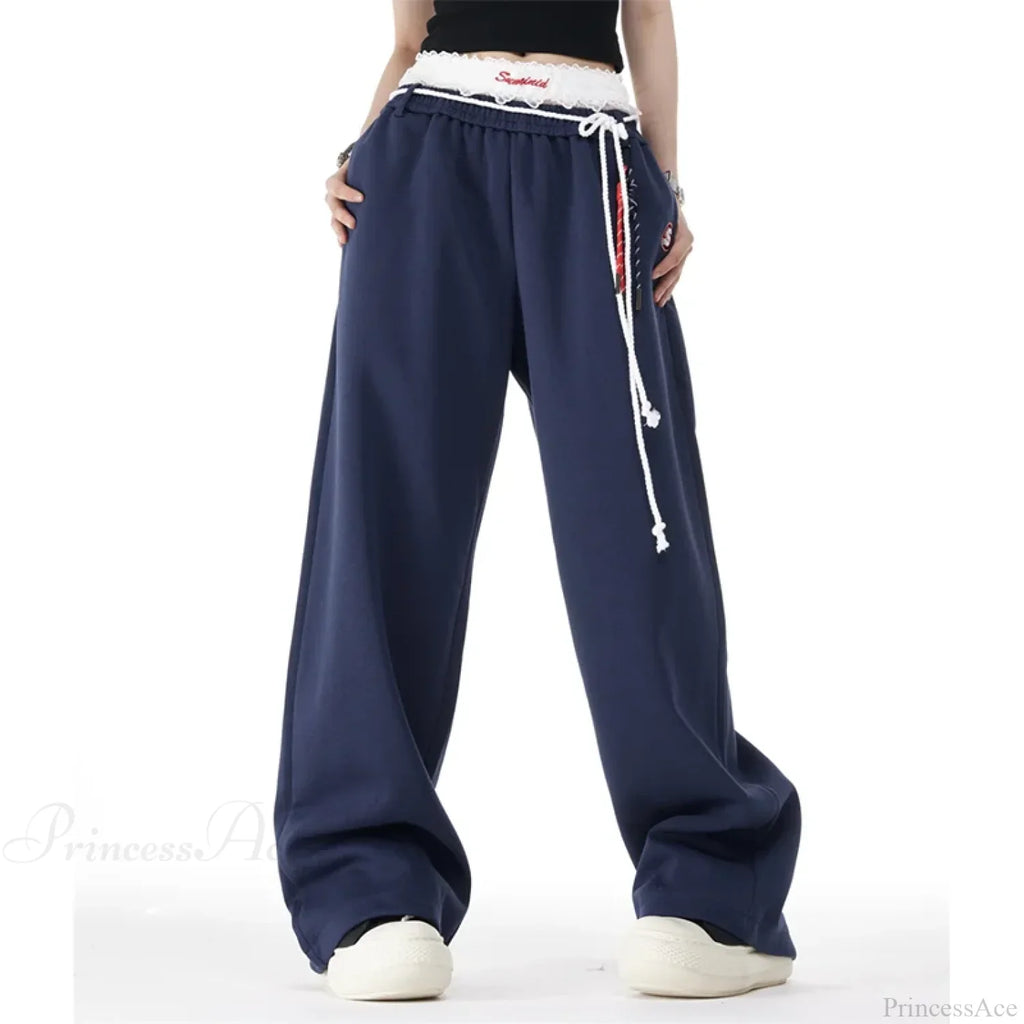 Harajuku Loose Wide-Leg High-Waisted Dance Pant