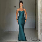 Heidi Formal Stylish Satin Lattice Dress