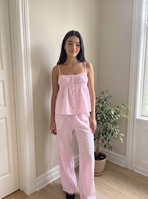 striped|Pink|front