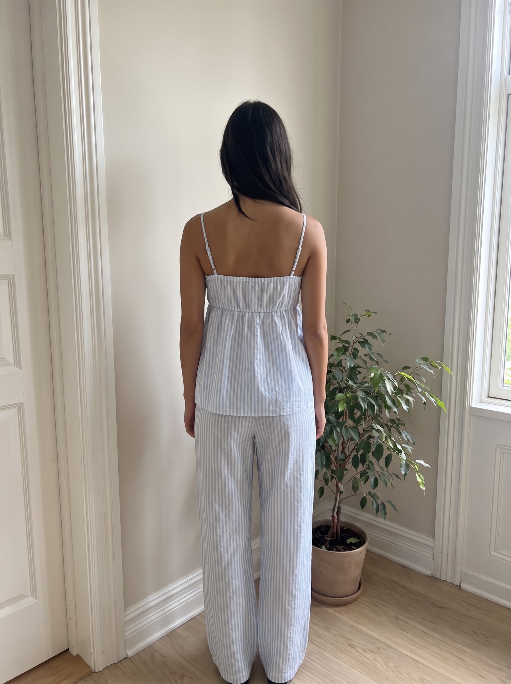 striped|Blue|back