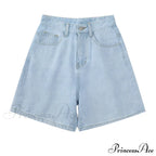 High Baggy Mom Wide Trousers Vintage Jeans Warm-Season Leg Waist Denim Straight Pants