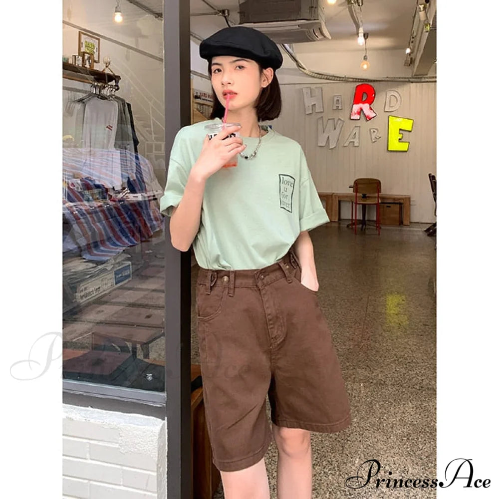 High Baggy Mom Wide Trousers Vintage Jeans Warm-Season Leg Waist Denim Straight Pants