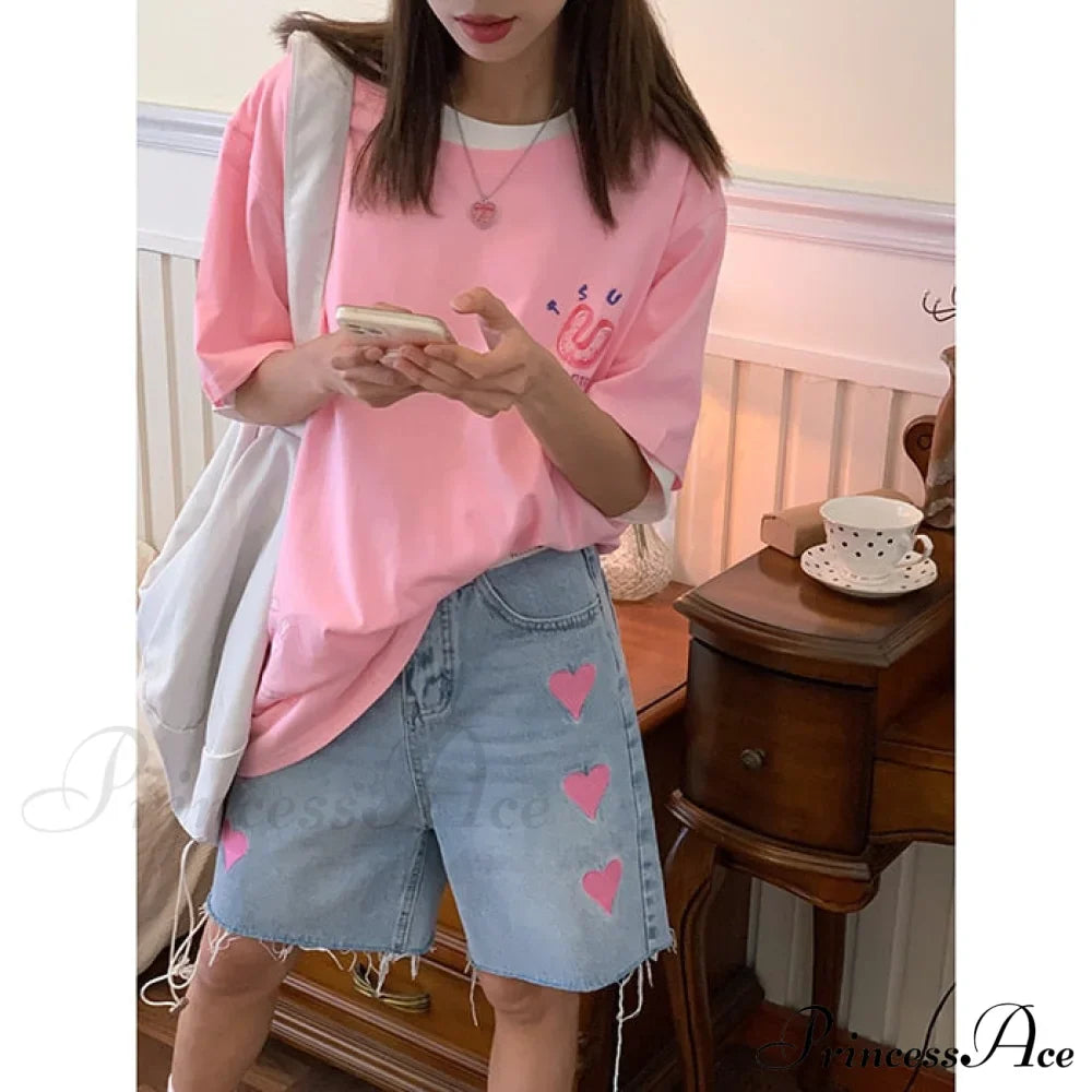 High Baggy Mom Wide Trousers Vintage Jeans Warm-Season Leg Waist Denim Straight Pants