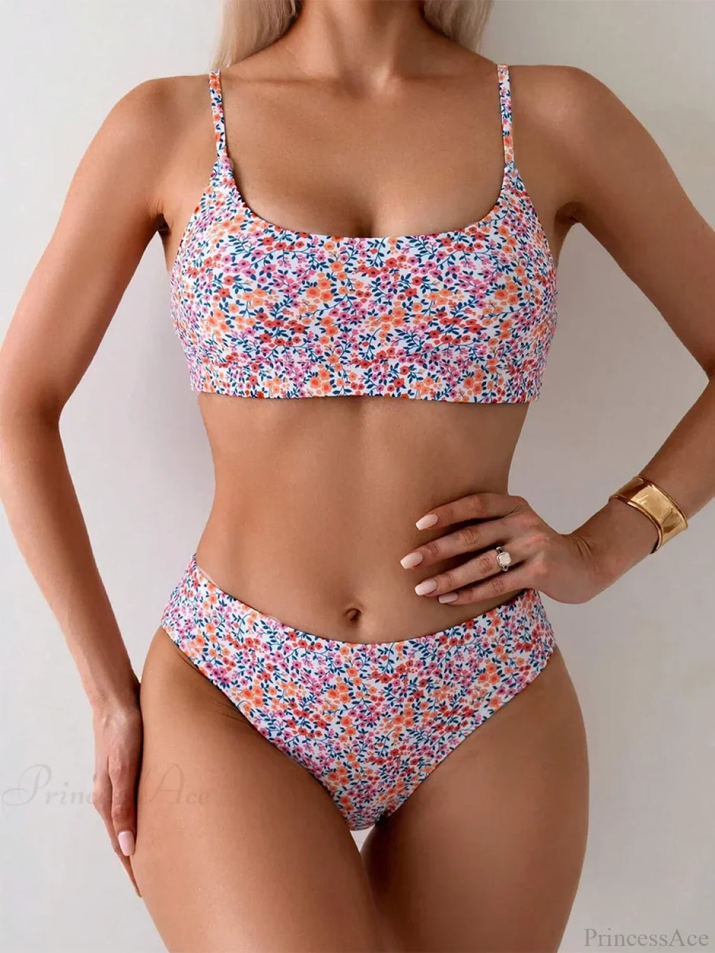 High Neck Brazilian Set Two Piece