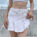 High Waist Jeans Ruffles Shorts