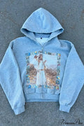 Hip-Hop Retro Printed Hoodie