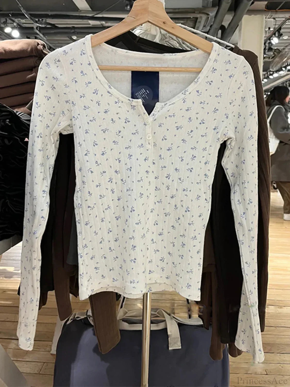 Hollow Out Pink Long Sleeve Slim Top Knit