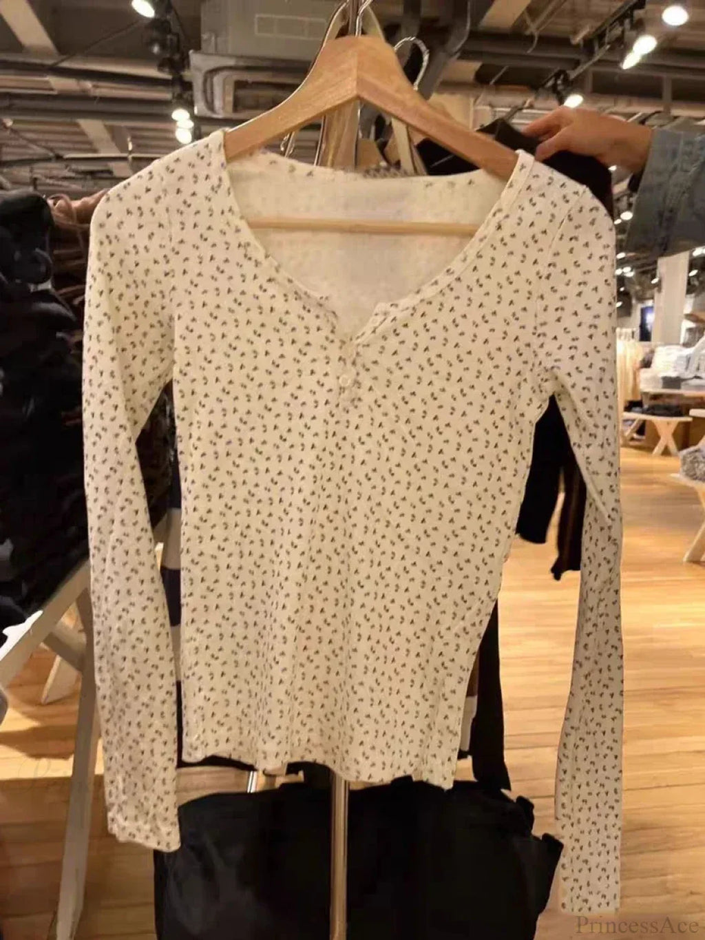 Hollow Out Pink Long Sleeve Slim Top Knit